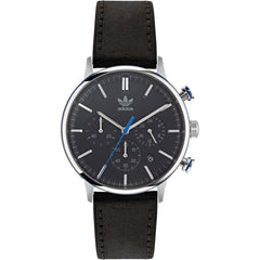 Adidas Black Leather Watch -   -  Adidas.