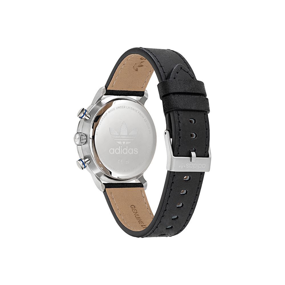Adidas Black Leather Watch -   -  Adidas.