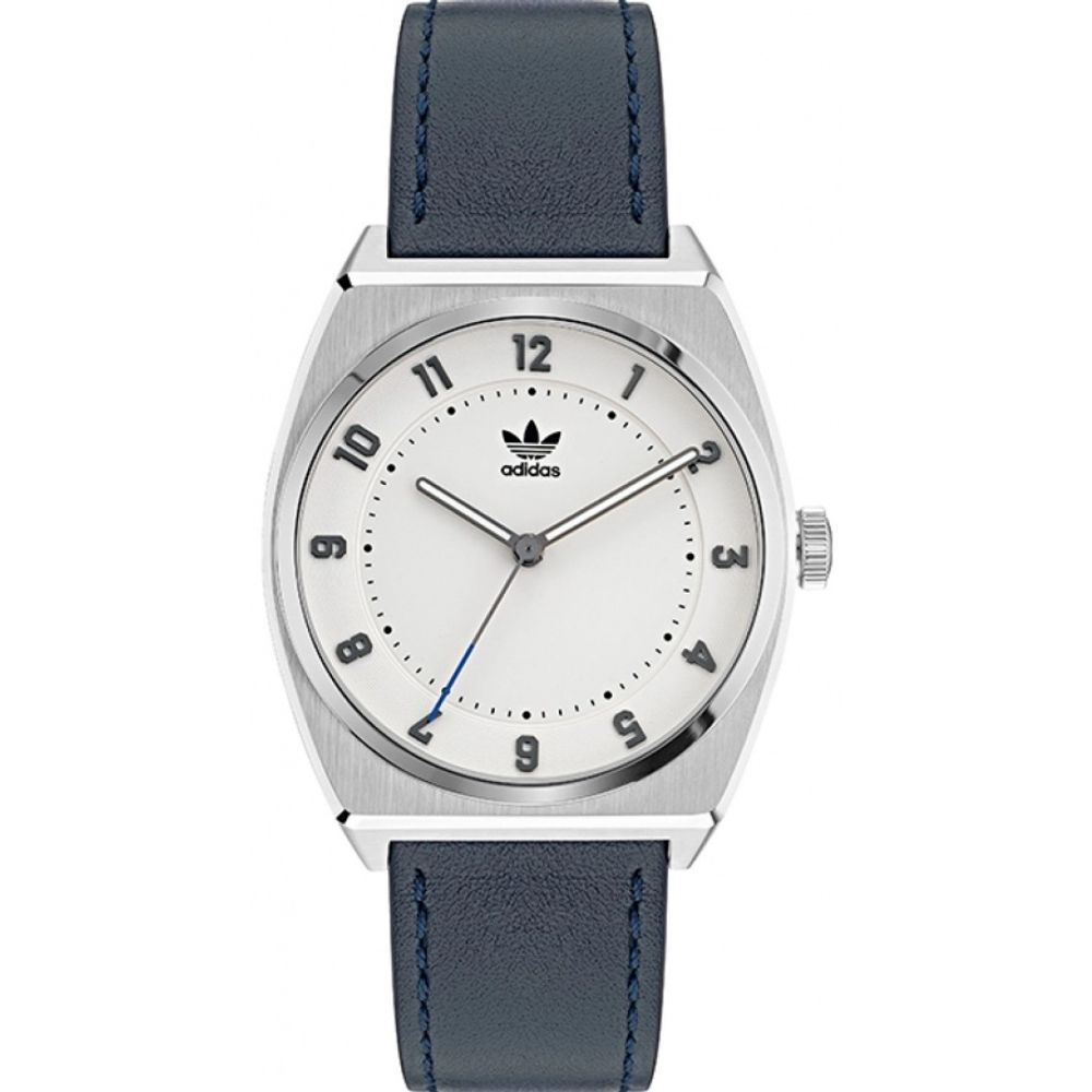 Adidas Blue Leather Watch -   -  Adidas.