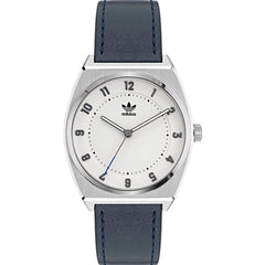 Adidas Blue Leather Watch -   -  Adidas.
