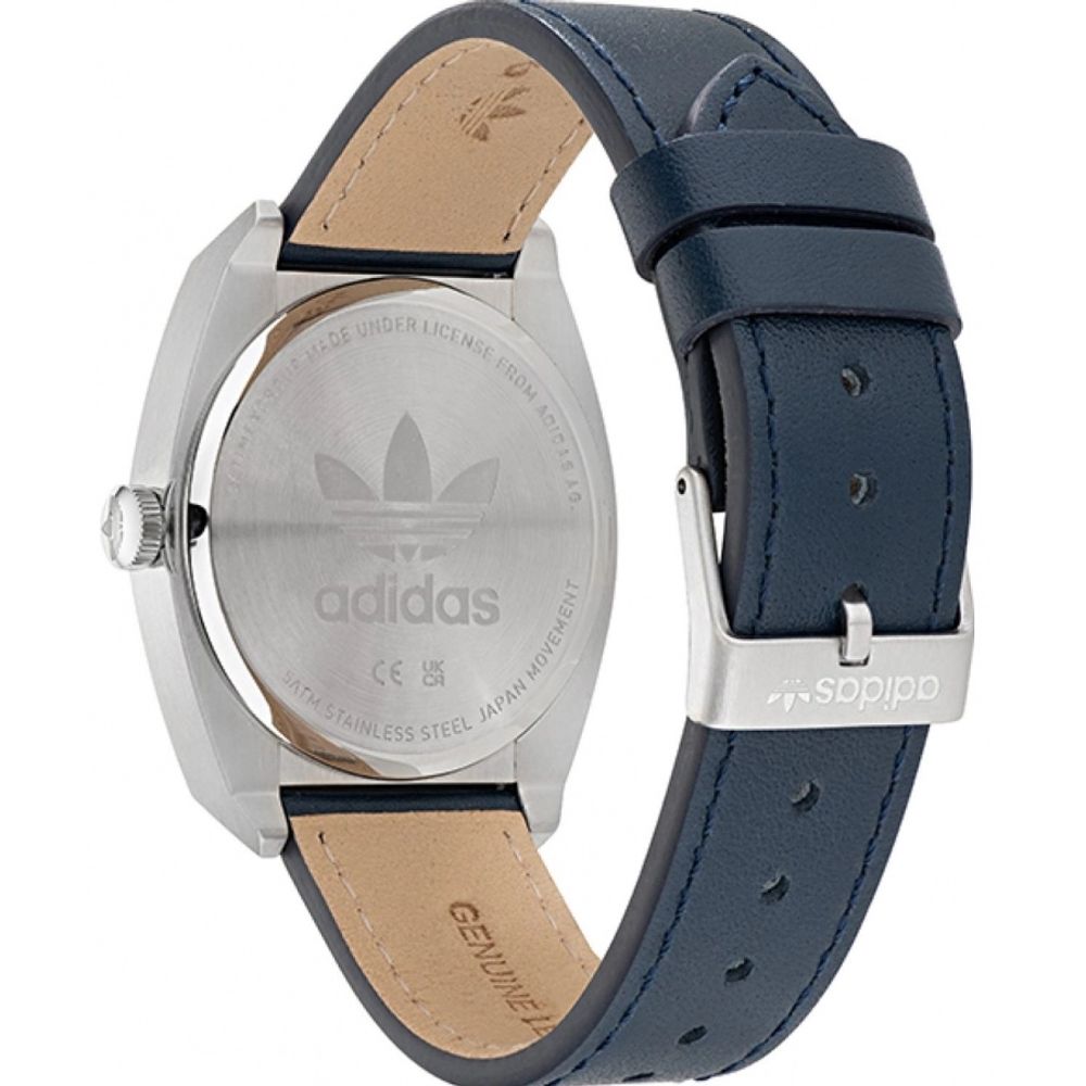 Adidas Blue Leather Watch -   -  Adidas.