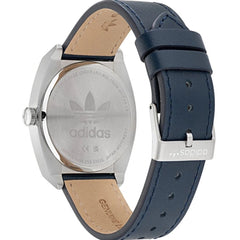 Adidas Blue Leather Watch -   -  Adidas.