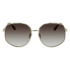 Salvatore Ferragamo Gold Metal Sunglasses -   -  Salvatore Ferragamo.