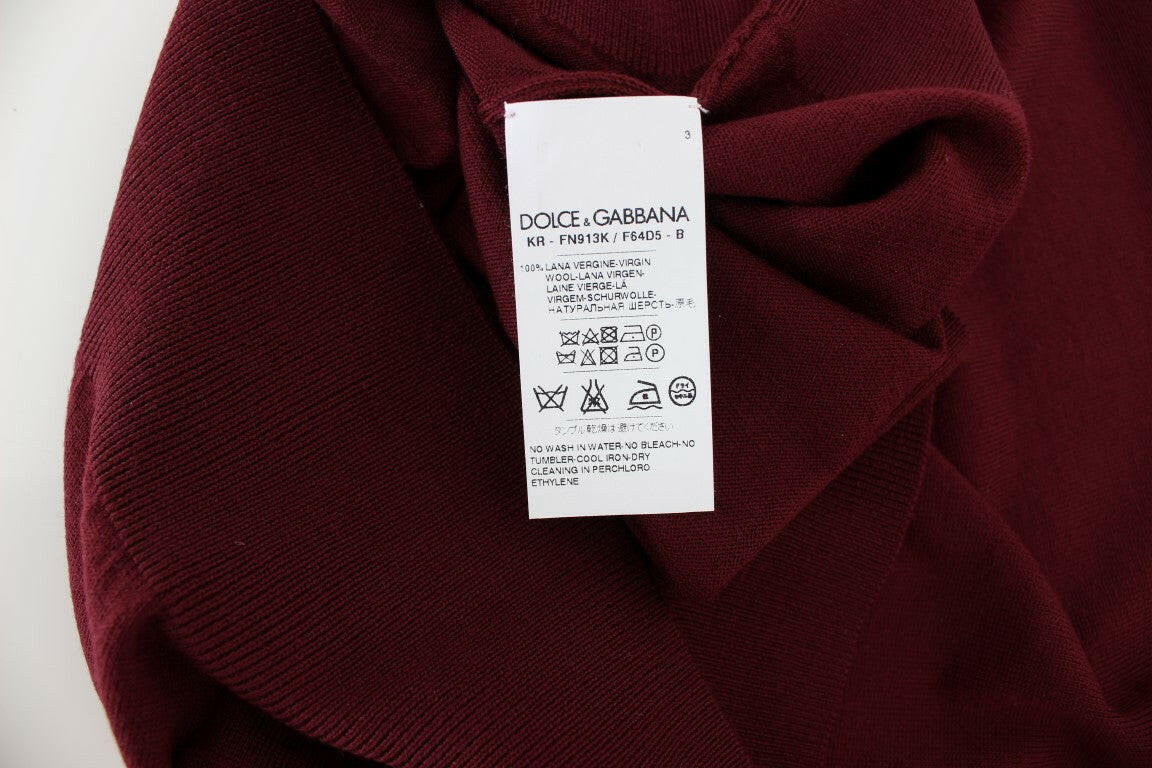 Dolce & Gabbana Red Sleeveless Crewneck Vest Pullover -   -  Dolce & Gabbana.