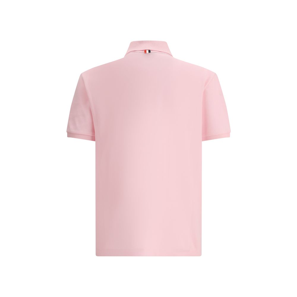 Thom Browne Polo Shirt whit iconic bands -   -  Thom Browne.