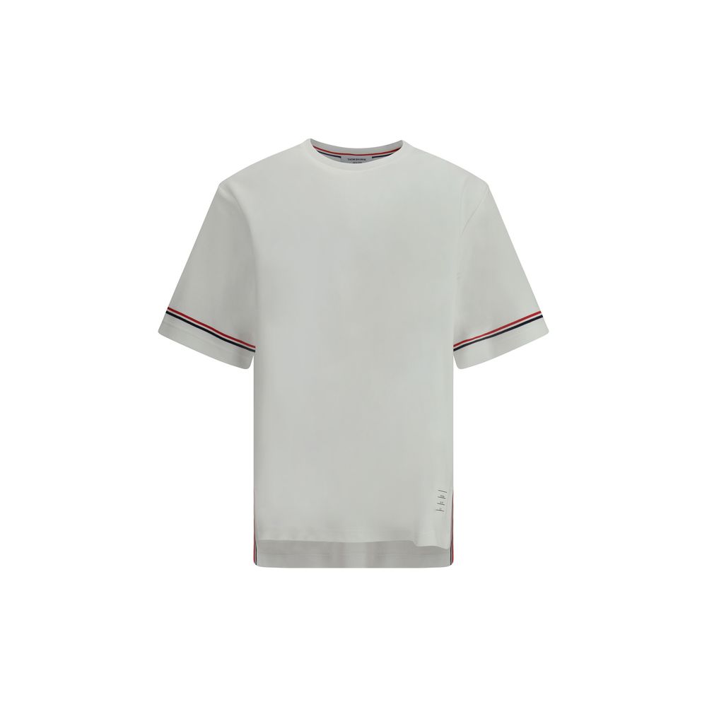 Thom Browne T-Shirt with iconic bands -   -  Thom Browne.