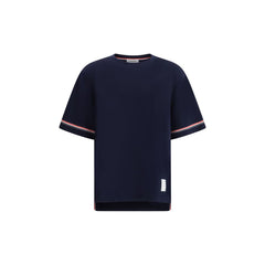 Thom Browne T-Shirt with iconic bands -   -  Thom Browne.
