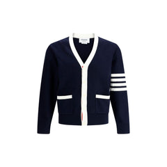 Thom Browne Cardigan with iconic stripes -   -  Thom Browne.