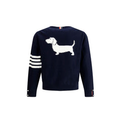 Thom Browne Cardigan with iconic stripes -   -  Thom Browne.