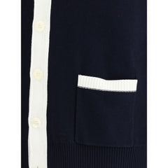 Thom Browne Cardigan with iconic stripes -   -  Thom Browne.
