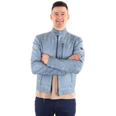 Yes Zee Light Blue Polyethylene Men Jacket -   -  Yes Zee.