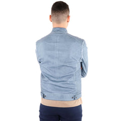 Yes Zee Light Blue Polyethylene Men Jacket -   -  Yes Zee.
