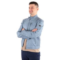 Yes Zee Light Blue Polyethylene Men Jacket -   -  Yes Zee.