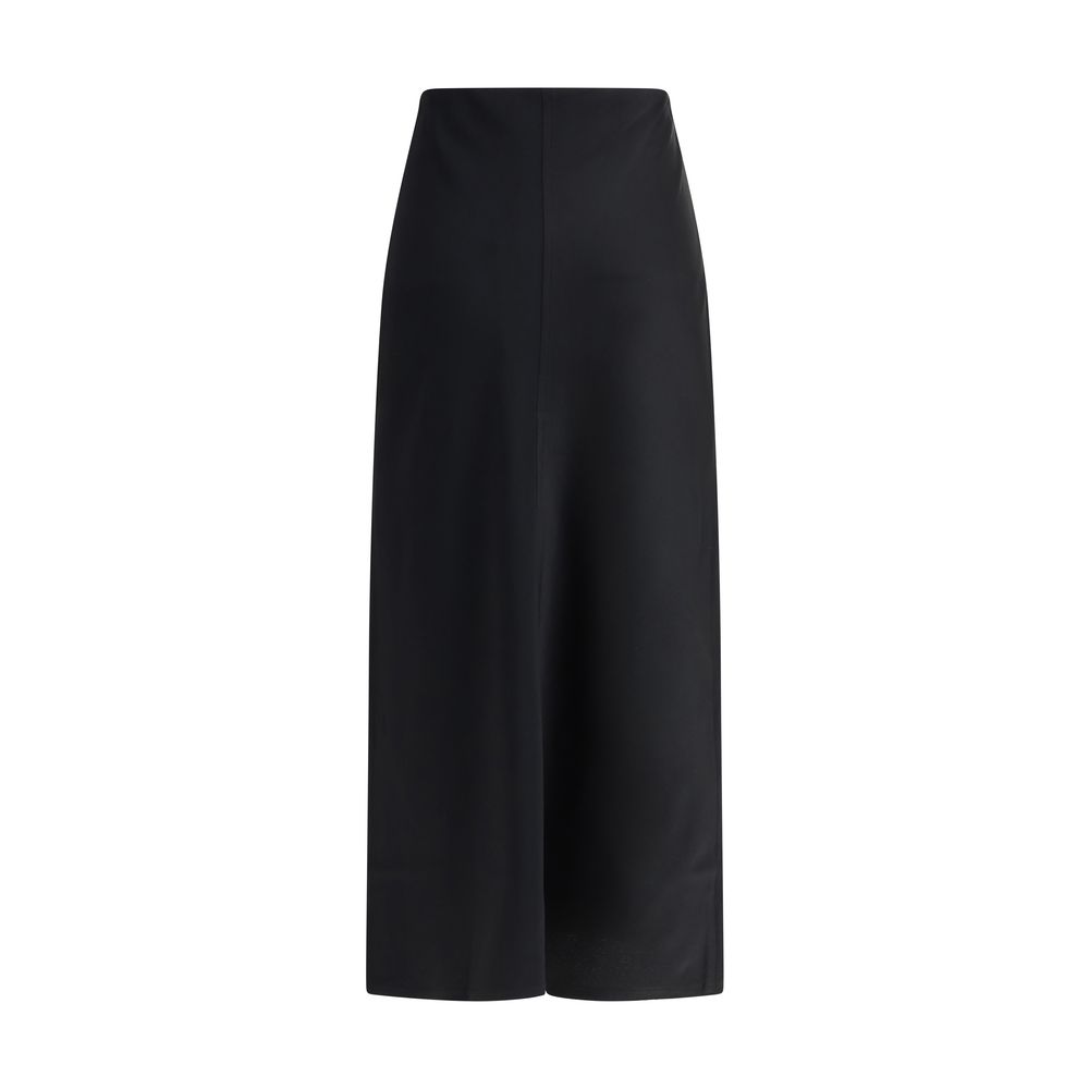 Ami Paris Satin midi Skirt -   -  Ami Paris.