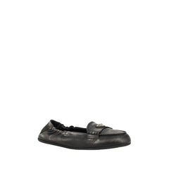 Prada Vintage-effect leather Loafers -   -  Prada.