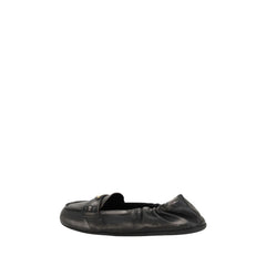 Prada Vintage-effect leather Loafers -   -  Prada.