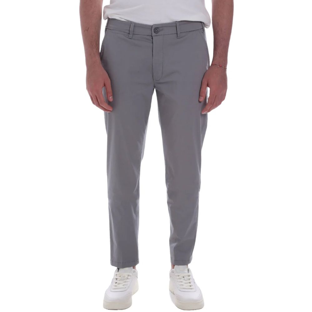 Yes Zee Gray Cotton Jeans & Pant -   -  Yes Zee.