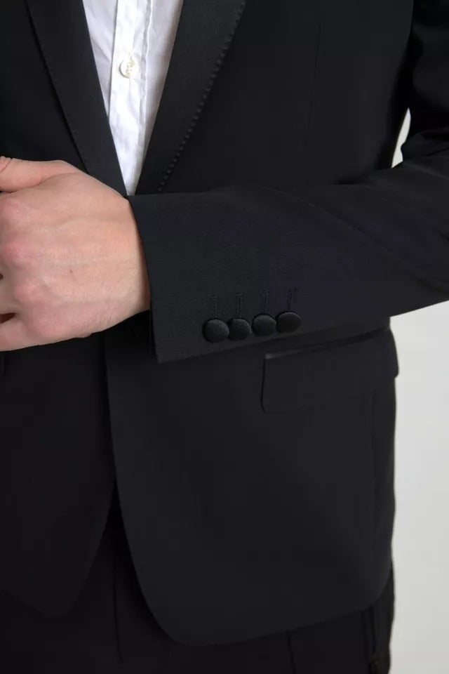 Dolce & Gabbana Black Wool Single Breasted MARTINI Blazerclothing -   -  Dolce & Gabbana.