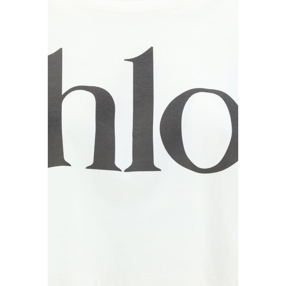 Chloé Cropped T-Shirt -   -  Chloé.