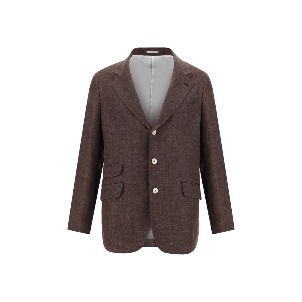 Brunello Cucinelli Linen Blazer Jacket -   -  Brunello Cucinelli.
