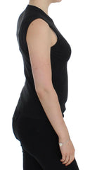 Dolce & Gabbana Black Sleeveless Crewneck Vest Pullover -   -  Dolce & Gabbana.
