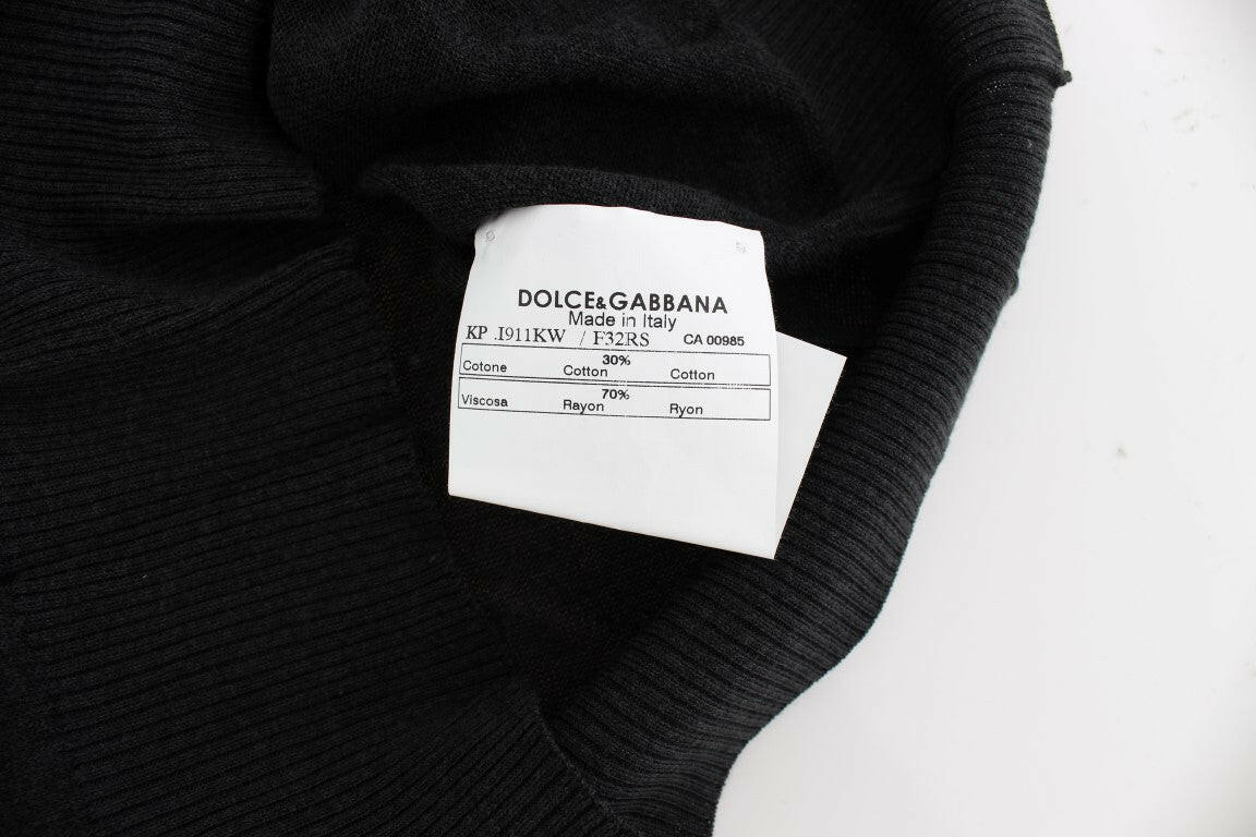 Dolce & Gabbana Black Sleeveless Crewneck Vest Pullover -   -  Dolce & Gabbana.