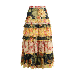 Valentino Long flounce Skirt -   -  Valentino.
