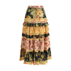 Valentino Long flounce Skirt -   -  Valentino.