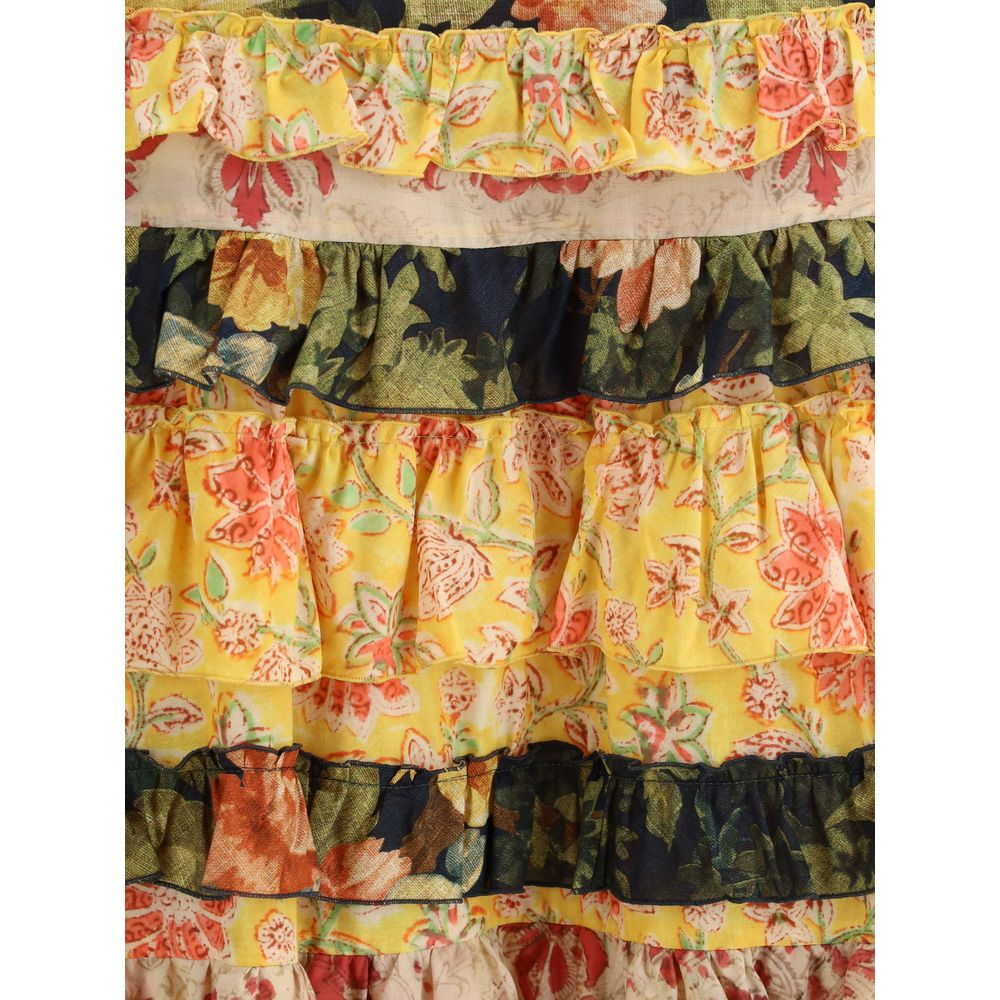 Valentino Long flounce Skirt -   -  Valentino.