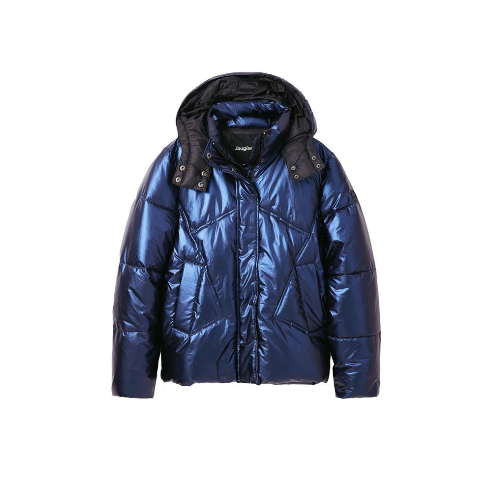 Desigual Blue Polyamide Jackets & Coat -   -  Desigual.