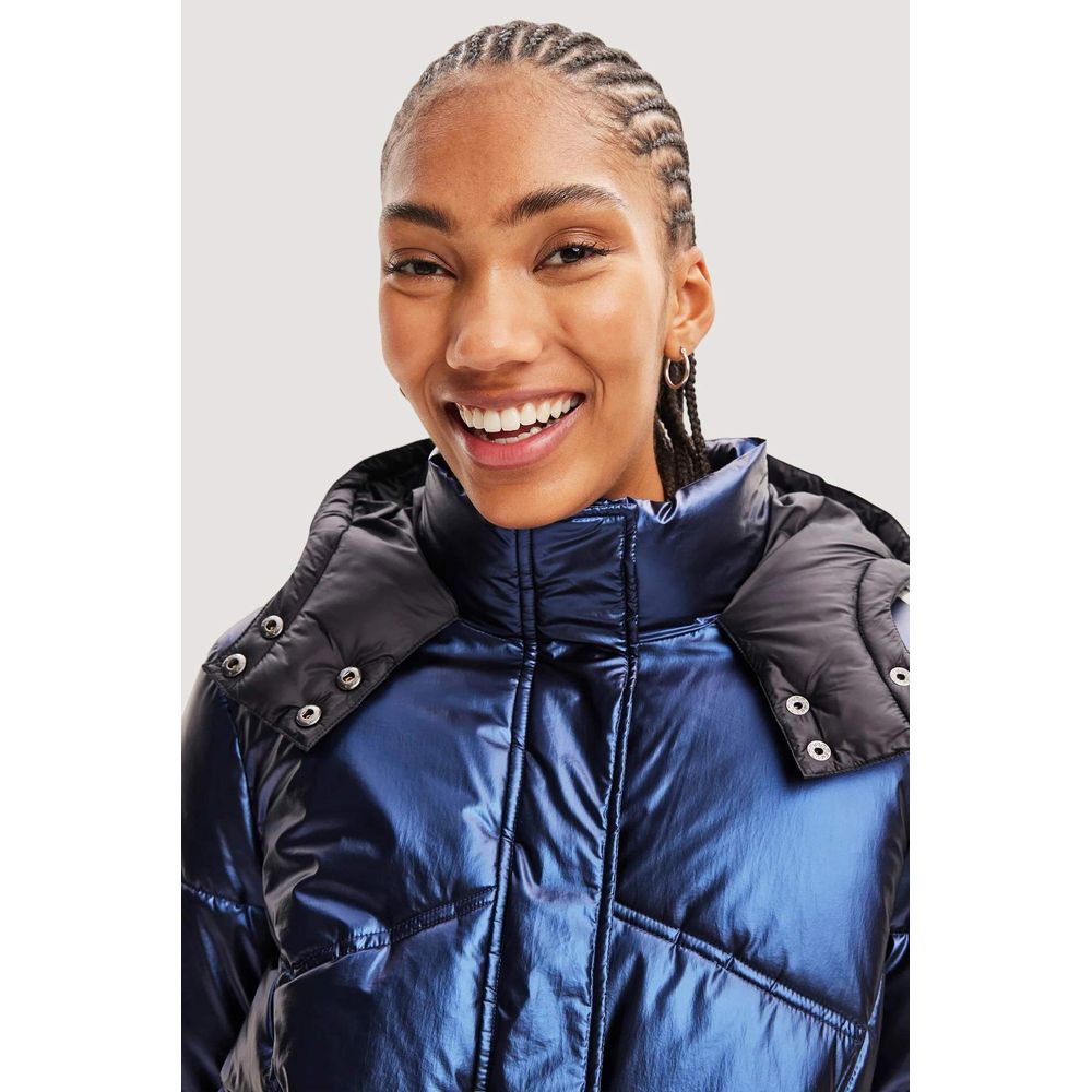 Desigual Blue Polyamide Jackets & Coat -   -  Desigual.