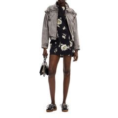 Desigual Black Viscose Short -   -  Desigual.