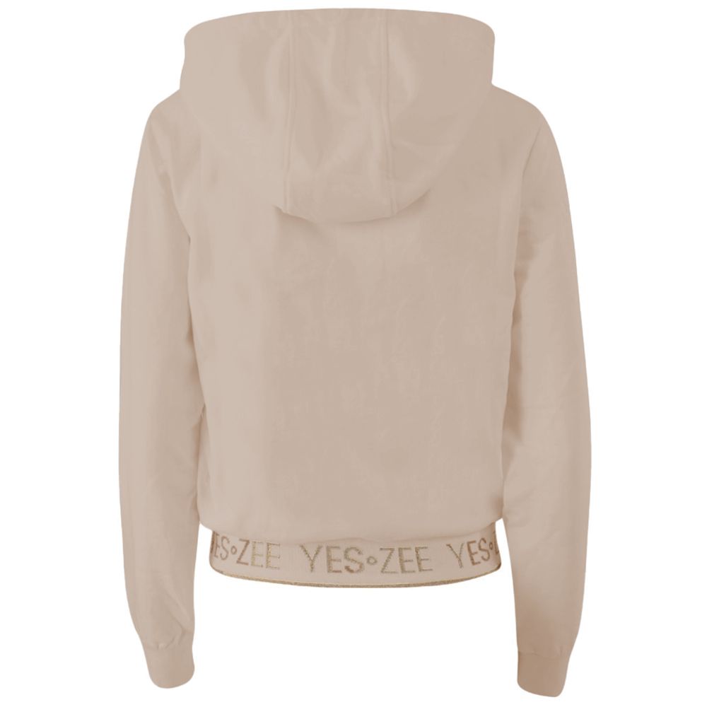Yes Zee Beige Cotton Sweater -   -  Yes Zee.