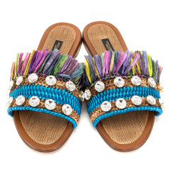 Dolce & Gabbana Multicolor Lambskin Women Sandal -   -  Dolce & Gabbana.