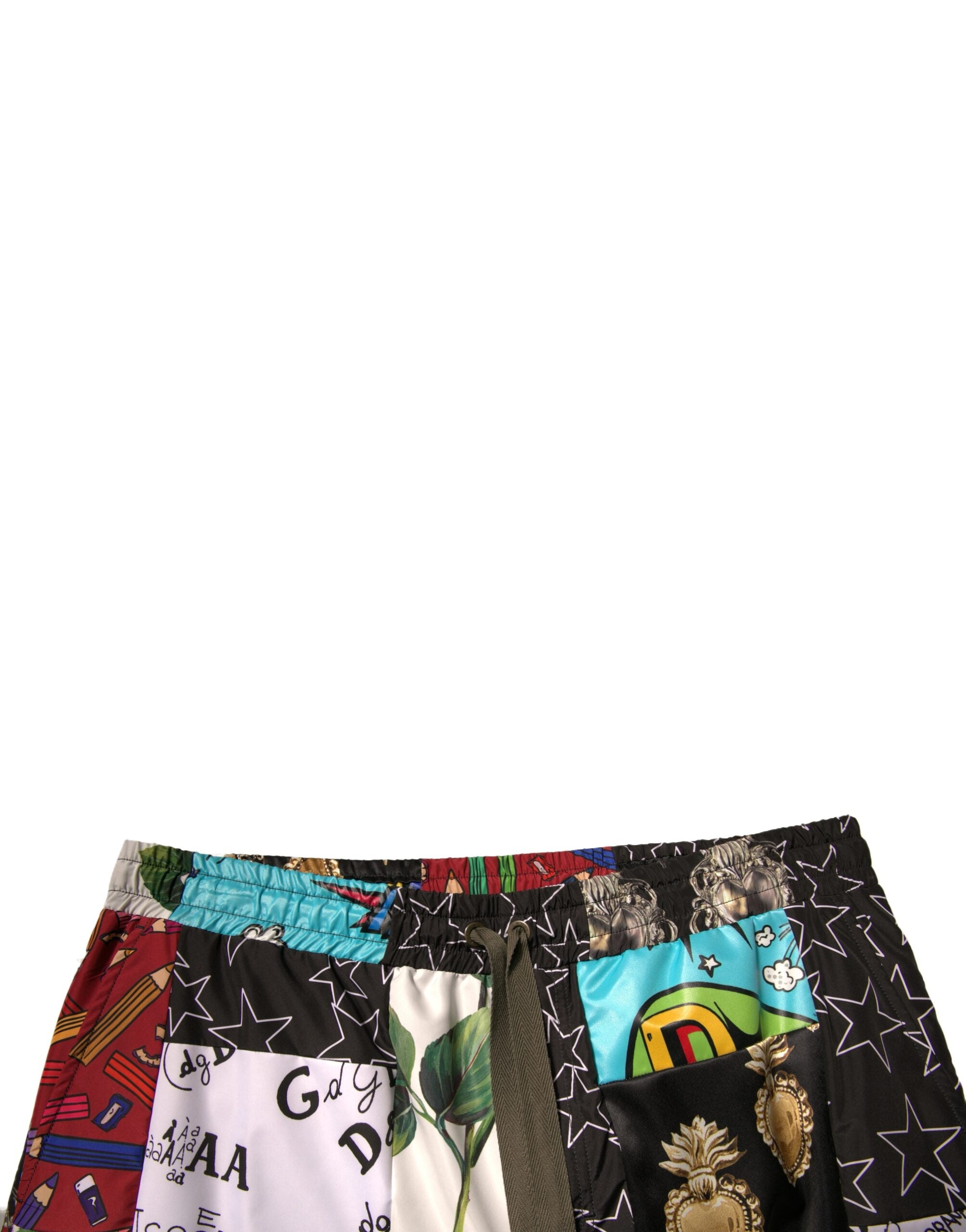 Dolce & Gabbana Multicolor Patchwork Cargo Bermuda Shorts -   -  Dolce & Gabbana.