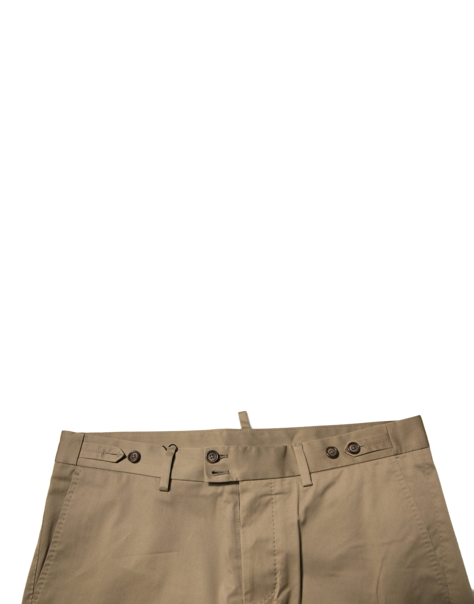 Dolce & Gabbana Brown Chino Cotton Stretch Casual Shorts -   -  Dolce & Gabbana.