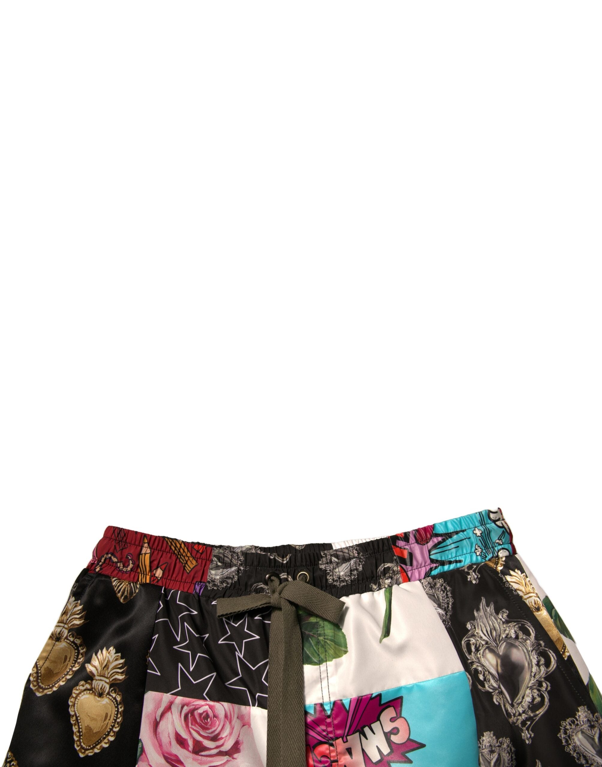 Dolce & Gabbana Multicolor Patchwork Cargo Bermuda Shorts -   -  Dolce & Gabbana.