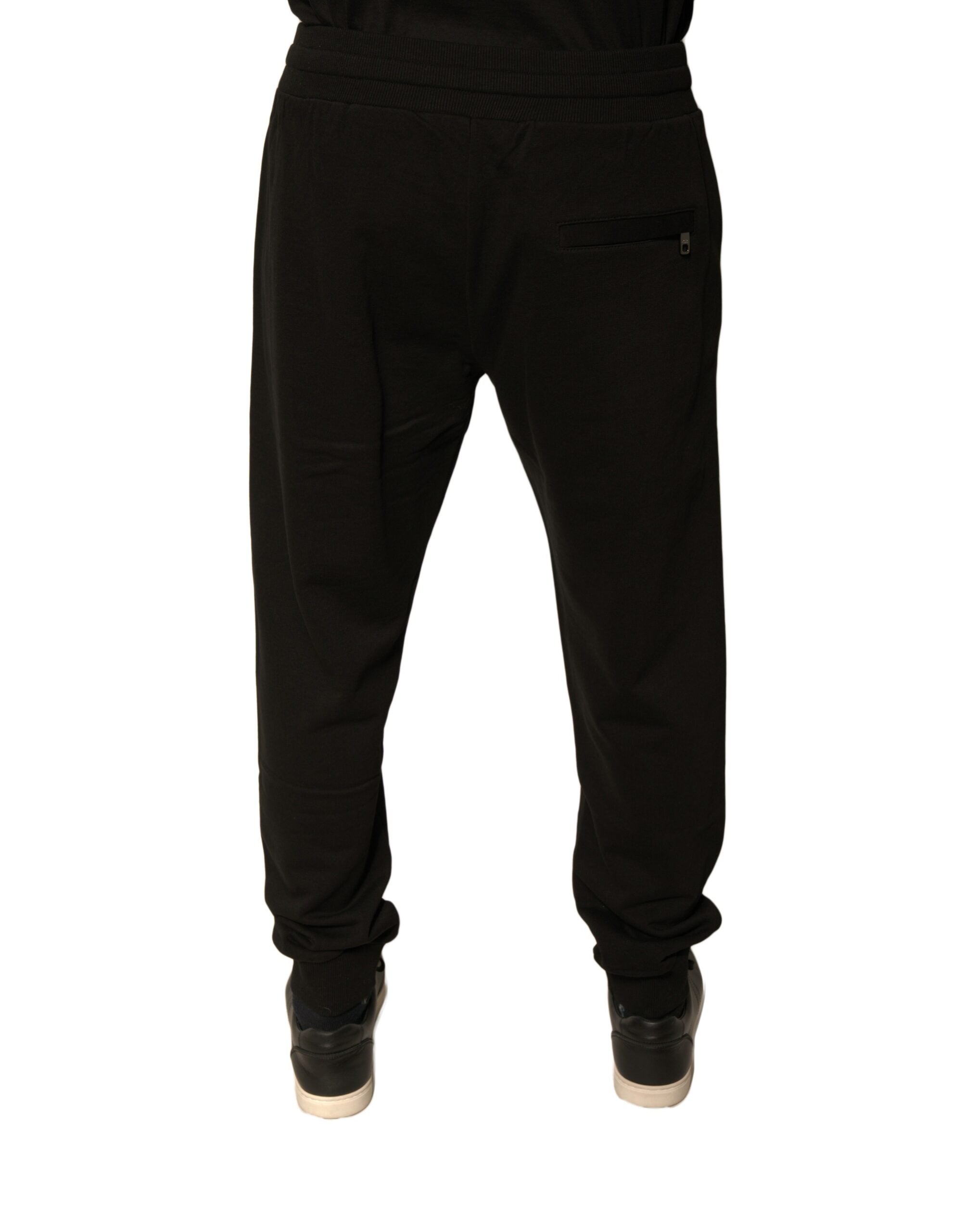 Dolce & Gabbana Black Cotton Jogger Men Sweatpants Pants -   -  Dolce & Gabbana.