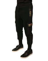 Dolce & Gabbana Black Cotton Jogger Cargo Sweatpants Pants -   -  Dolce & Gabbana.