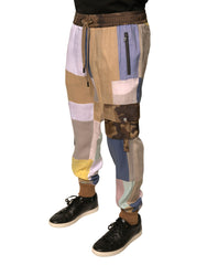 Dolce & Gabbana Multicolor Patchwork Jogger Sweatpants Pants -   -  Dolce & Gabbana.