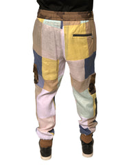 Dolce & Gabbana Multicolor Patchwork Jogger Sweatpants Pants -   -  Dolce & Gabbana.