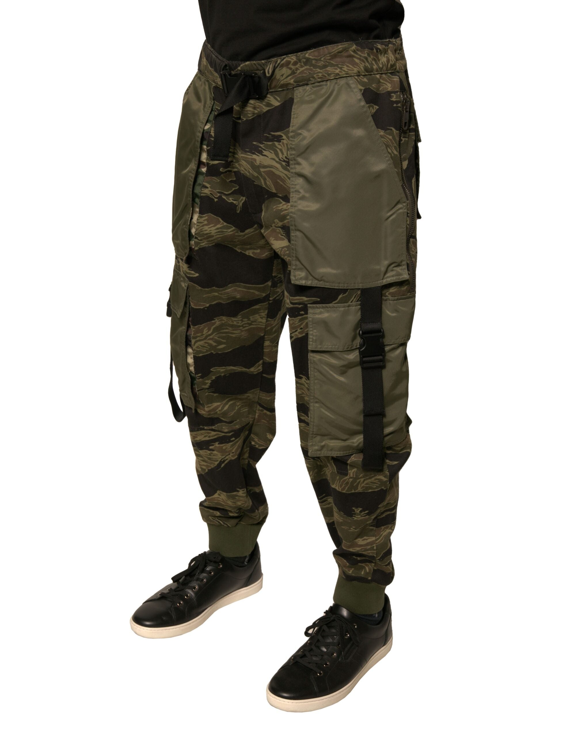 Dolce & Gabbana Green Cotton Jogger Cargo Pants -   -  Dolce & Gabbana.