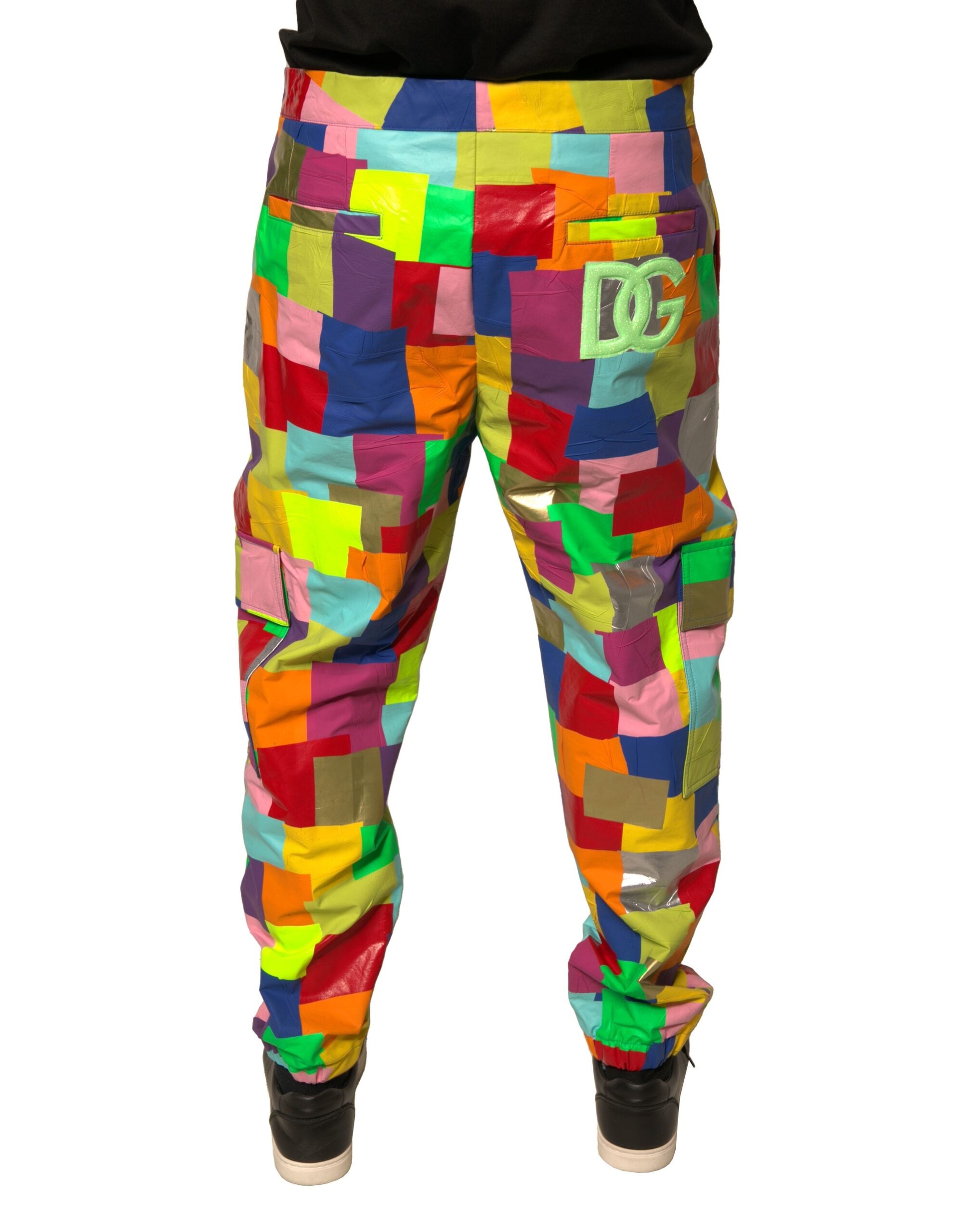 Dolce & Gabbana Multicolor Cotton Patchwork Men Cargo Pants -   -  Dolce & Gabbana.