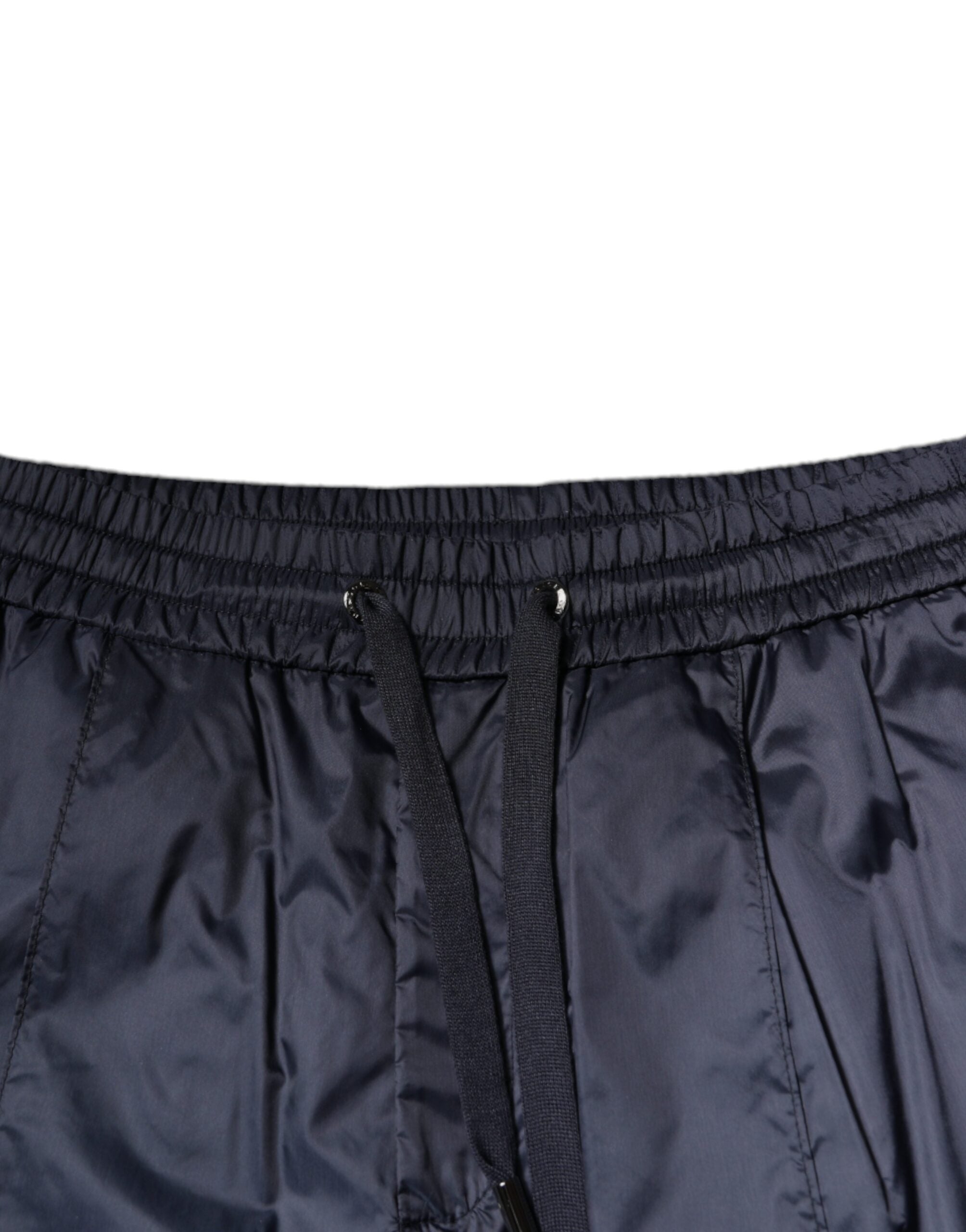 Dolce & Gabbana Dark Blue Cotton Skinny Sweatpants Pants -   -  Dolce & Gabbana.