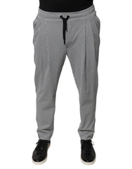 Dolce & Gabbana Black White Houndstooth Skinny Dress Pants -   -  Dolce & Gabbana.