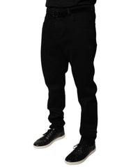 Dolce & Gabbana Black Logo Cotton Stretch Skinny Denim Jeans -   -  Dolce & Gabbana.
