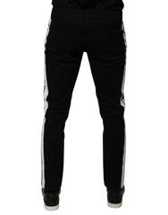Dolce & Gabbana Black Crown White Lining Skinny Denim Jeans -   -  Dolce & Gabbana.