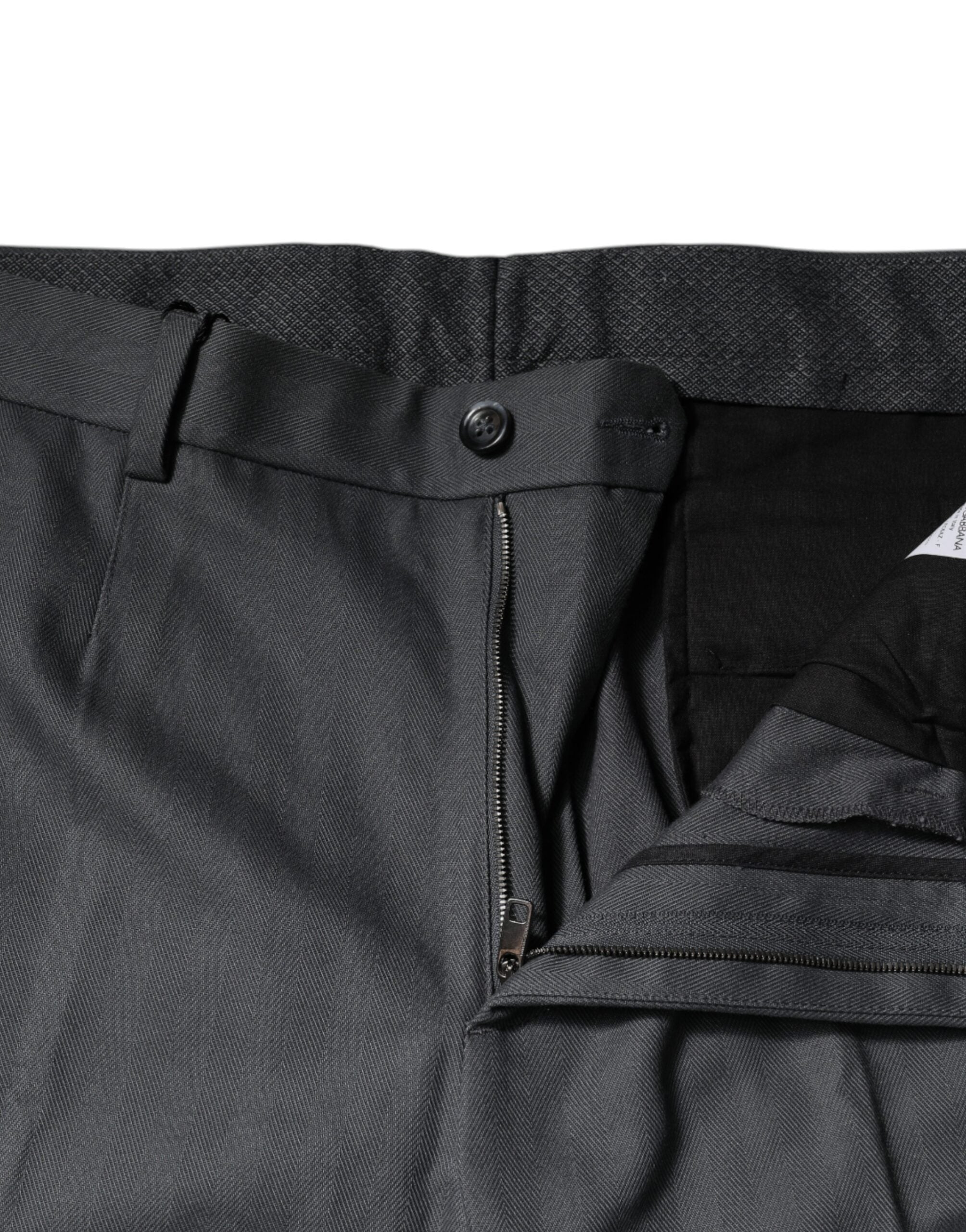 Dolce & Gabbana Gray Tapered Formal Dress Pants -   -  Dolce & Gabbana.