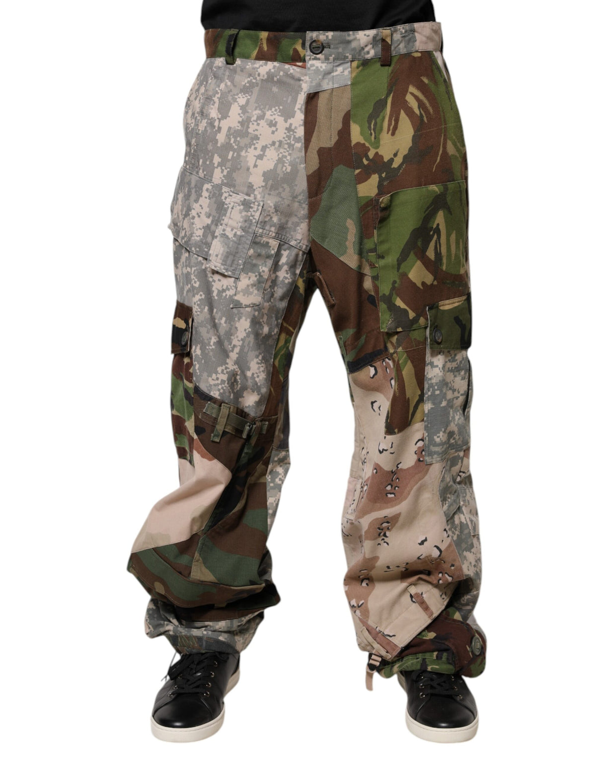 Dolce & Gabbana Multicolor Patchwork Camouflage Cargo Pants -   -  Dolce & Gabbana.