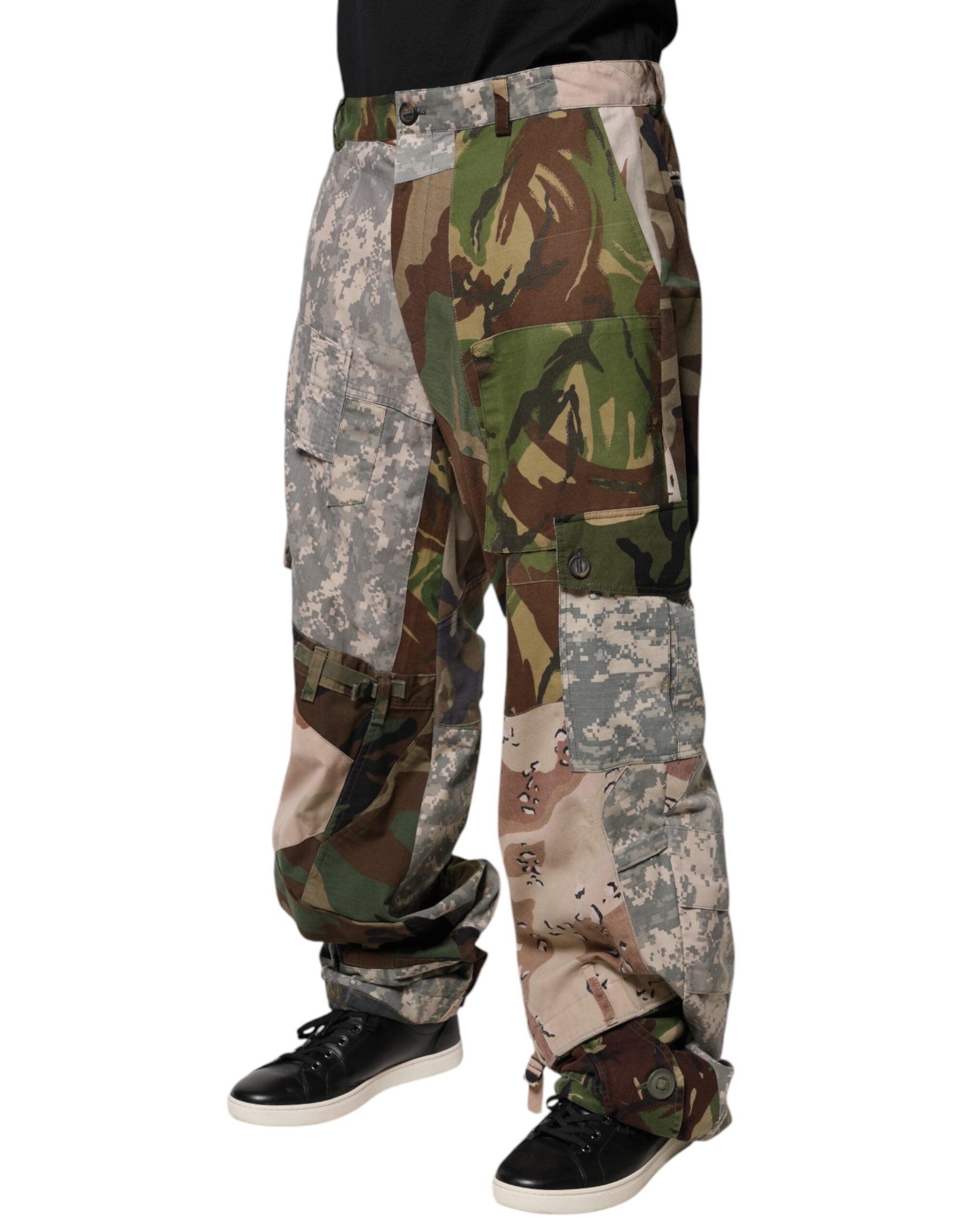 Dolce & Gabbana Multicolor Patchwork Camouflage Cargo Pants -   -  Dolce & Gabbana.